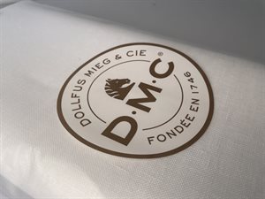 DMC hørlærred - hvid, 28 cts 11 pts/cm, 46 cm